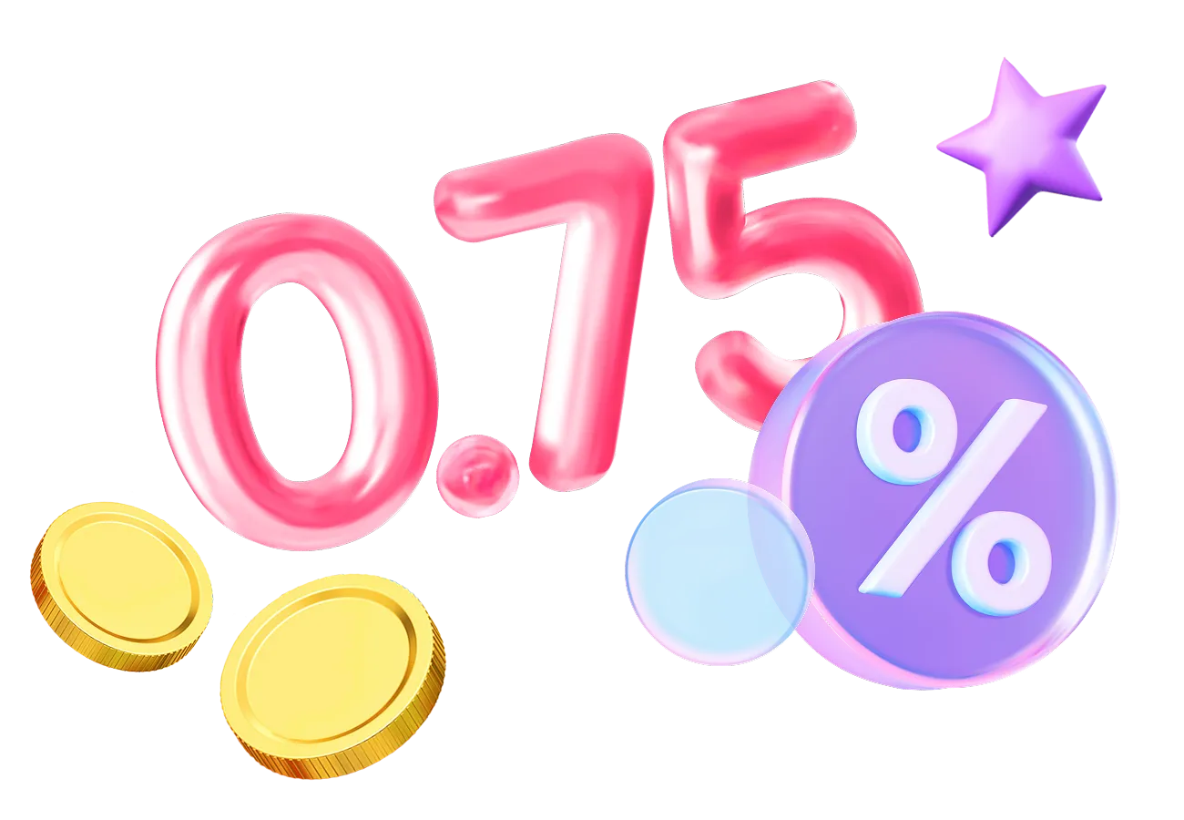 Получи 0.75% <br>с&nbsp;покупок&nbsp;друга